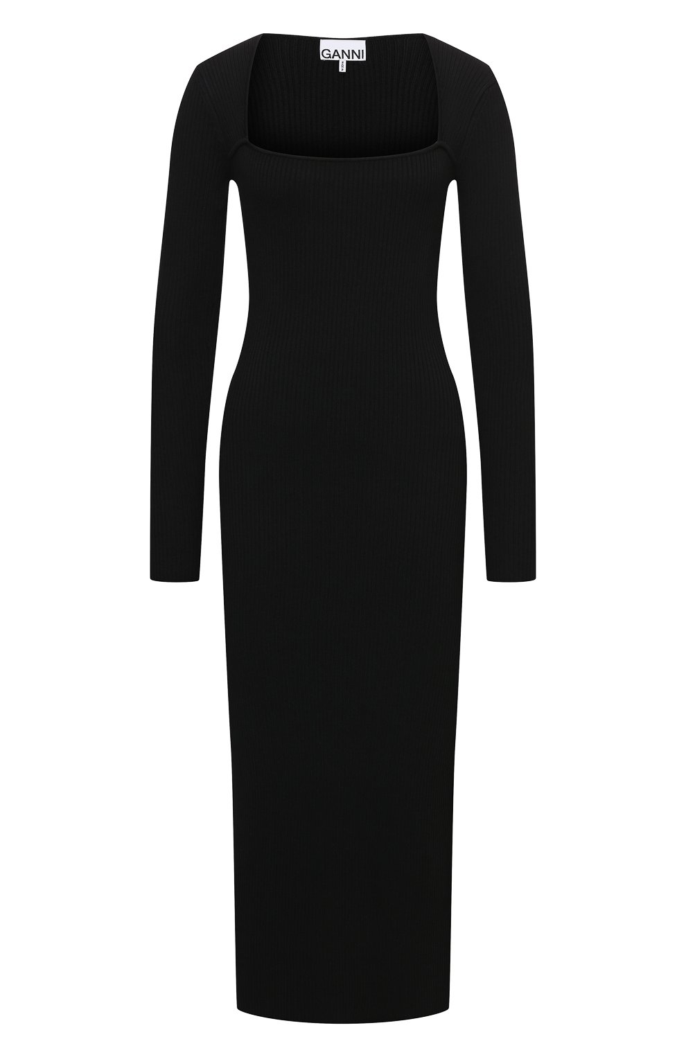 Платье GANNI черного цвета по цене 23050 руб., арт. K1544, фото 1 Платье GANNI, арт. K1544, фото 1