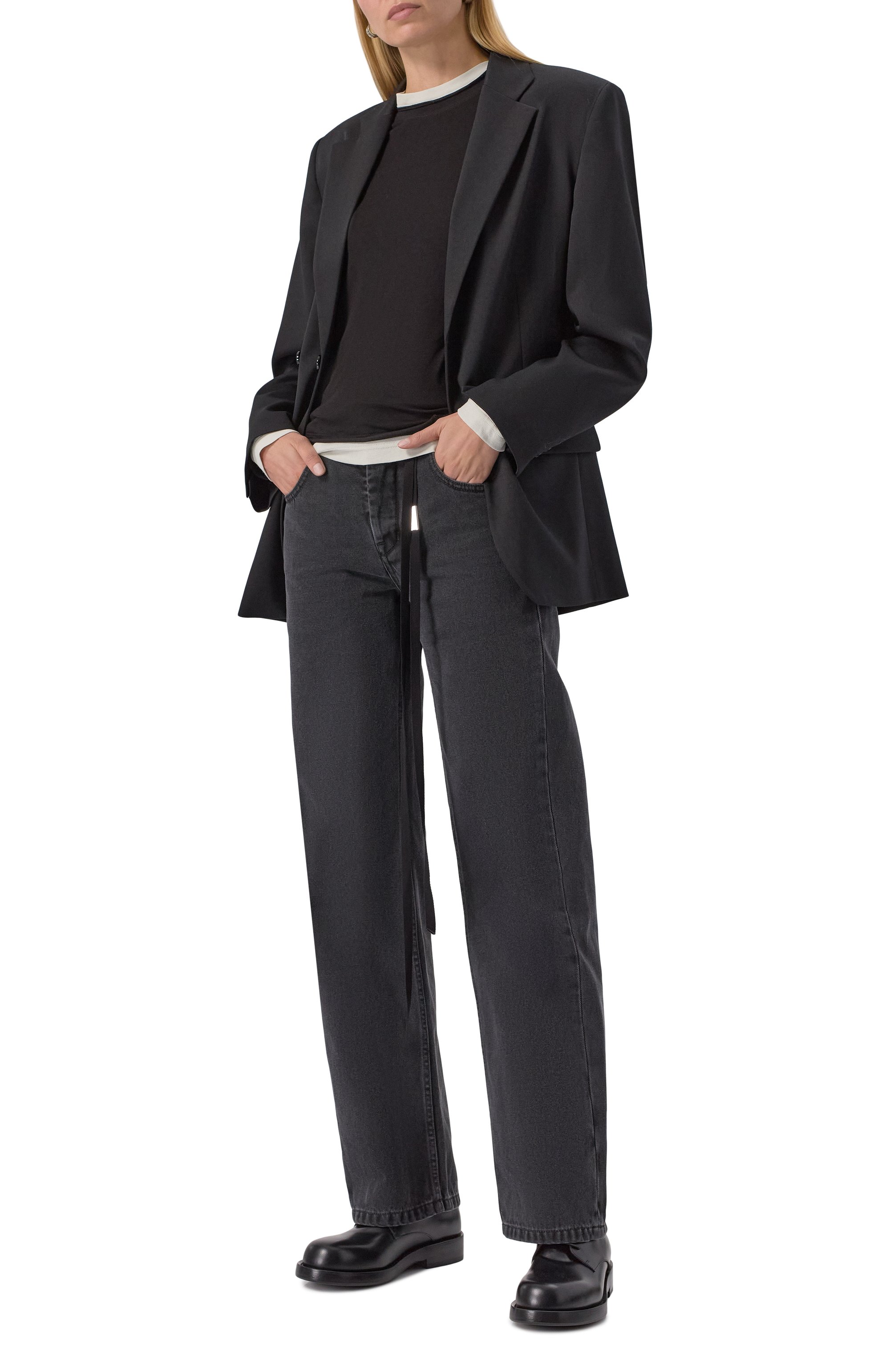 Кожаные дерби adah rounded ANN DEMEULEMEESTER, арт. B0013301/LT178, фото 2