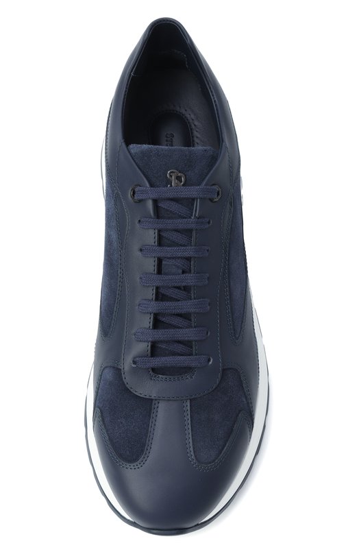 Кожаные кроссовки Stefano Ricci UZ26EG6636/WYSDP Синий  UZ26EG6636/WYSDP Фото 6