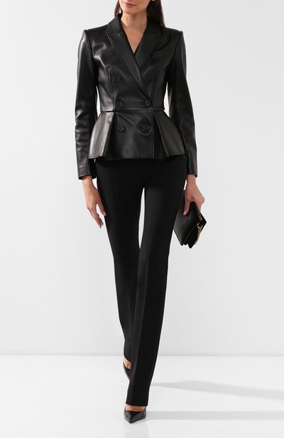 Кожаный жакет ALEXANDER MCQUEEN, арт. 585011/Q5AA0, фото 2