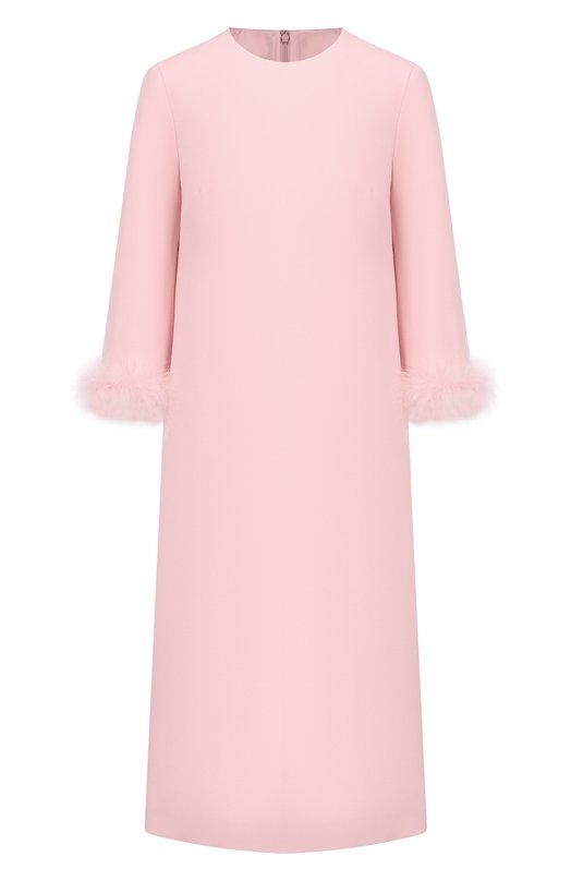 Платье из шерсти и шелка Valentino 8B3VAJJ0/1CF Розовый 8B3VAJJ0/1CF