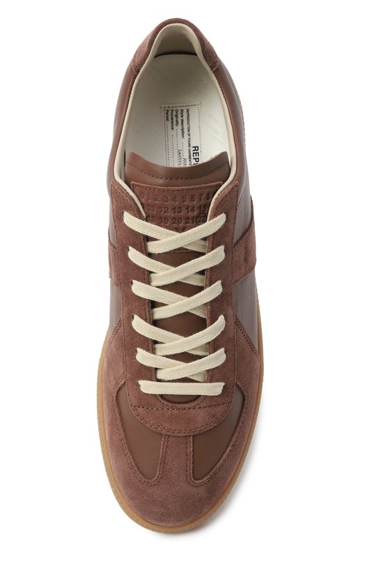 Кожаные кеды Replica Maison Margiela S57WS0236/P1895 Коричневый  S57WS0236/P1895 Фото 6