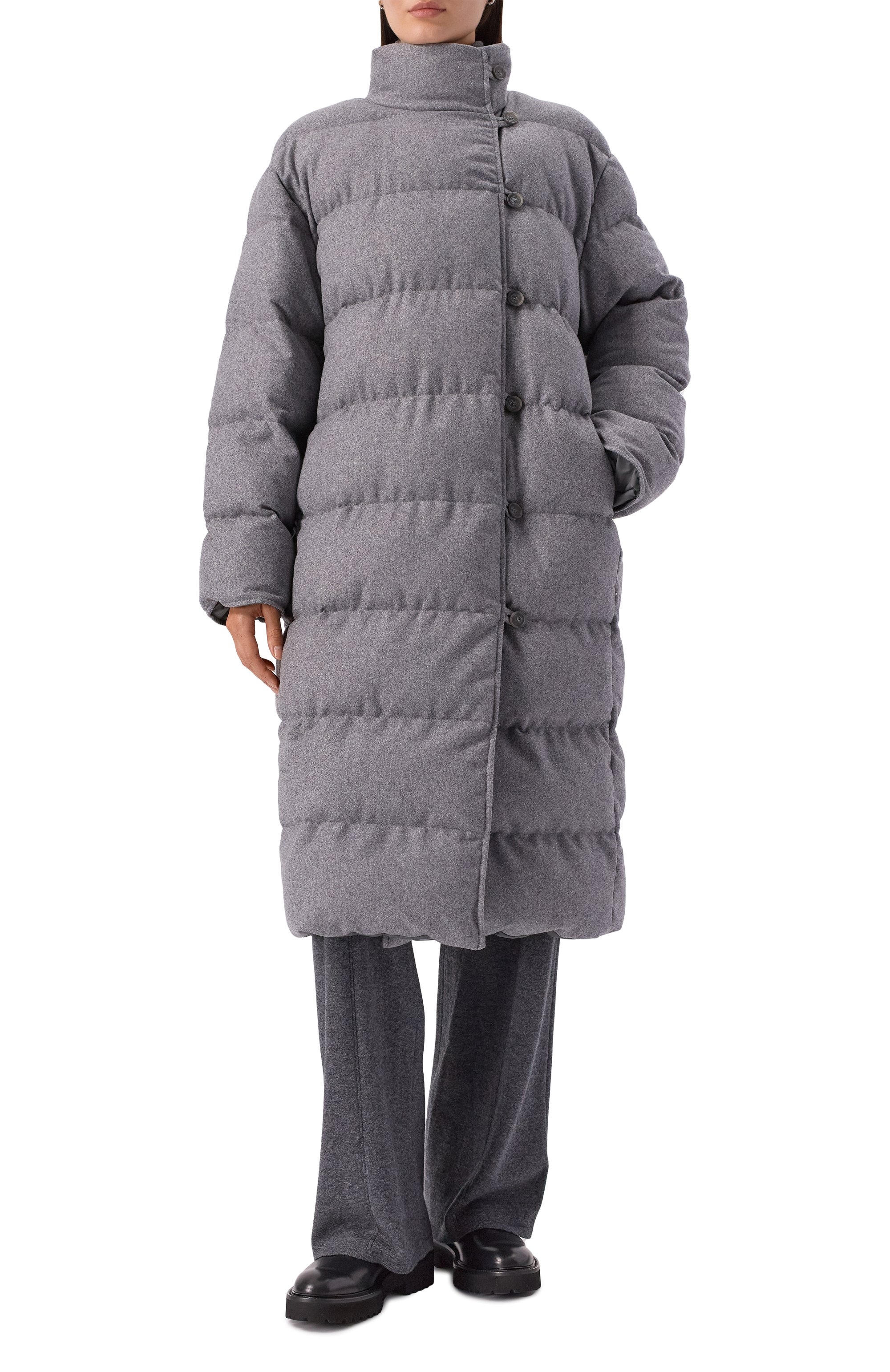 Двусторонний пуховик из шерсти и лиоцелла BOSS, арт. 50546820, фото 6