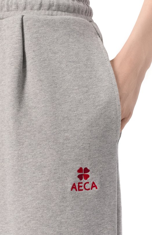 Хлопковые брюки AECA WHITE AWCMFWBDBPLSO001C0.GREY (M) Серый  AWCMFWBDBPLSO001C0.GREY (M) Фото 5