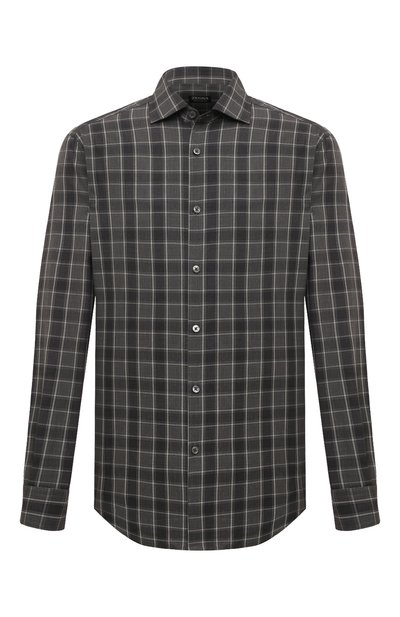 Мужская хлопковая рубашка ZEGNA, арт. UCX21A6/SRF5
