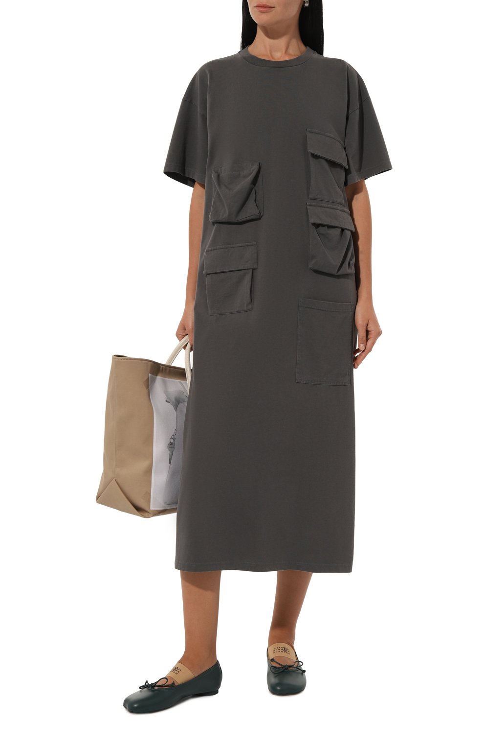 Хлопковое платье MM6, арт. S52DD0047/S24311, фото 2