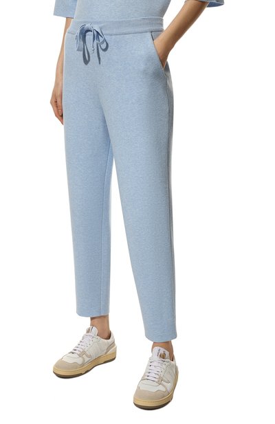 Брюки из вискозы FREEAGE голубого цвета по цене 20250 руб., арт. S22.PT601.7080.401, фото 3 Брюки из вискозы FREEAGE, арт. S22.PT601.7080.401, фото 3