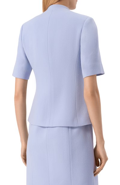 Шерстяной жакет KITON голубого цвета по цене 474000 руб., арт. D59504K05P54, фото 4 Шерстяной жакет KITON, арт. D59504K05P54, фото 4