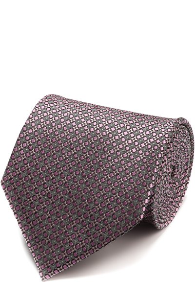 Мужской шелковый галстук с узором ZEGNA, арт. Z9E691XW