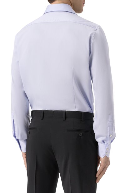 Хлопковая сорочка VAN LAACK голубого цвета по цене 25800 руб., арт. VL-RIVARA-SFN/132241/720, фото 4 Хлопковая сорочка VAN LAACK, арт. VL-RIVARA-SFN/132241/720, фото 4