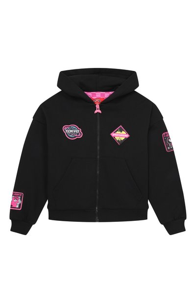 Хлопковая толстовка SPRAYGROUND, арт. SPY1554GBLK/SHARK IN JAPAN 0VER FULL-ZIP H00DIE BL