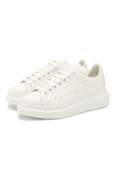 Кожаные кеды ALEXANDER MCQUEEN белого цвета по цене 67850 руб., арт. 612687/WHXM4, фото 1 Кожаные кеды ALEXANDER MCQUEEN, арт. 612687/WHXM4, фото 1