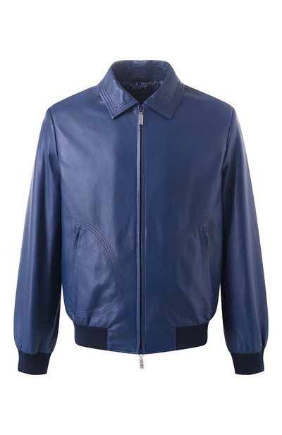 Мужской кожаный бомбер ZILLI, арт. A0RYH1M1005VTSU00