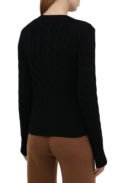 Хлопковый кардиган POLO RALPH LAUREN черного цвета по цене 18050 руб., арт. 211792413, фото 4 Хлопковый кардиган POLO RALPH LAUREN, арт. 211792413, фото 4