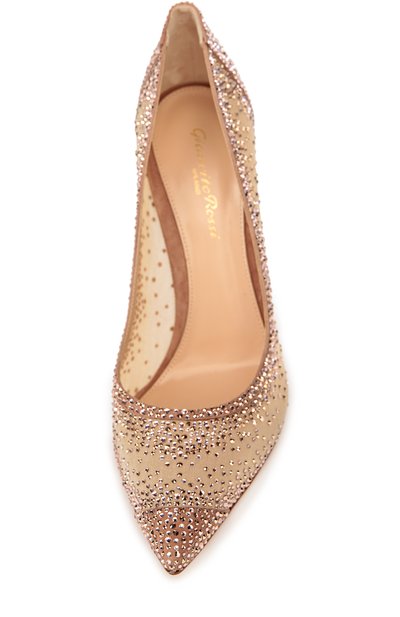 Замшевые туфли с кристаллами swarovski GIANVITO ROSSI, арт. G20130/SUEDE+0RGANZA, фото 4