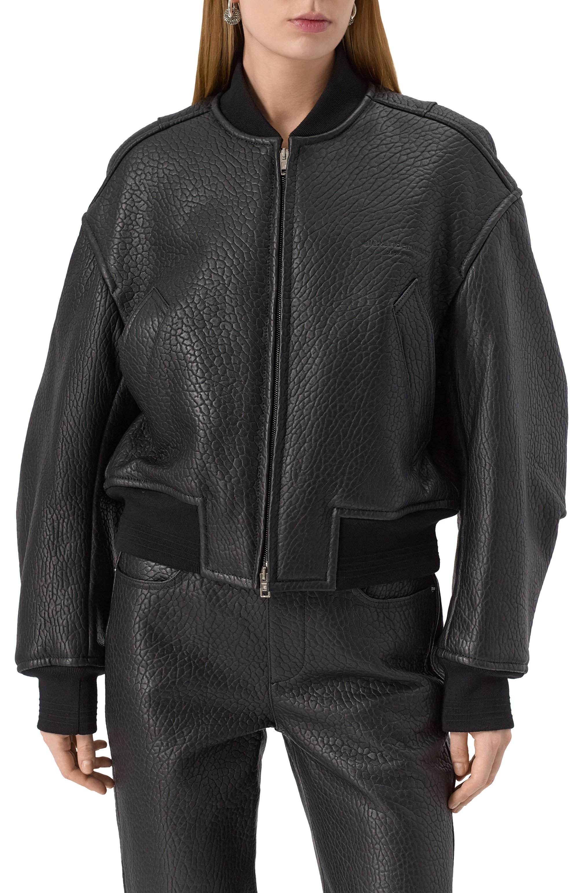 Кожаный бомбер ALEXANDER WANG, арт. 1WC1252627, фото 3