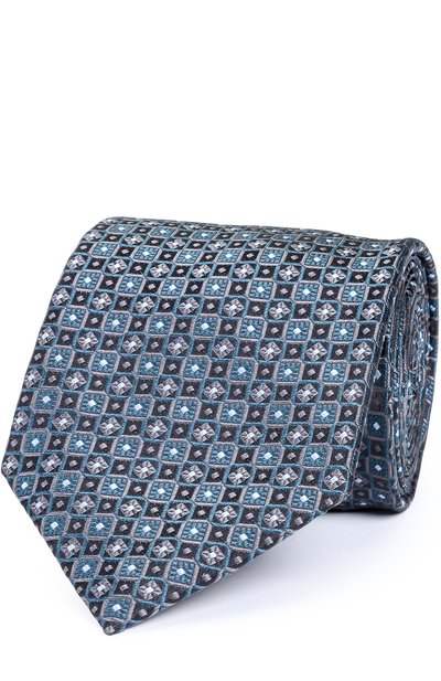 Мужской шелковый галстук с узором BRIONI, арт. 062I/06498