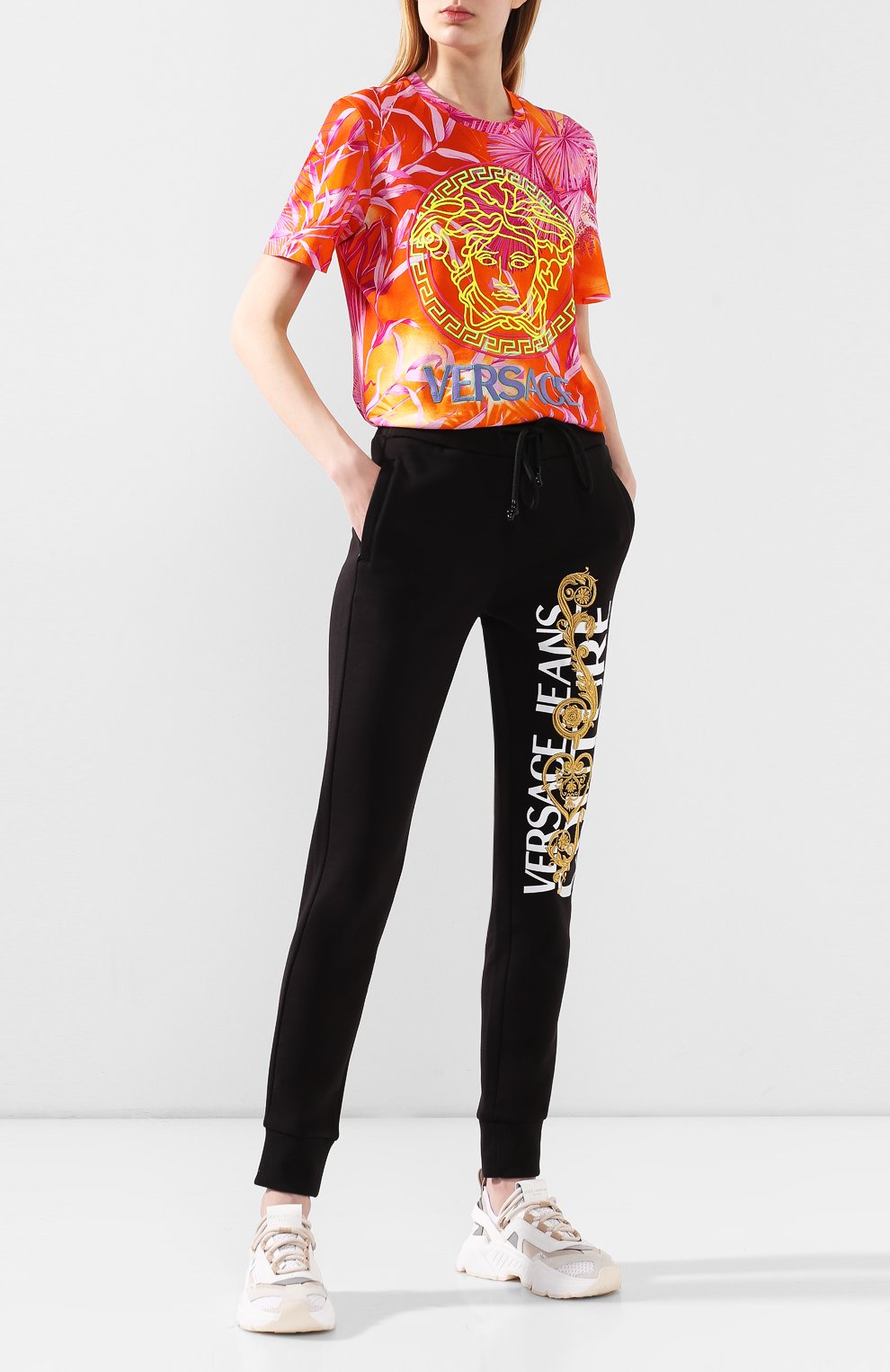 Хлопковые джоггеры VERSACE JEANS COUTURE, арт. A1HVB100-VDM310 15AW/30318, фото 2