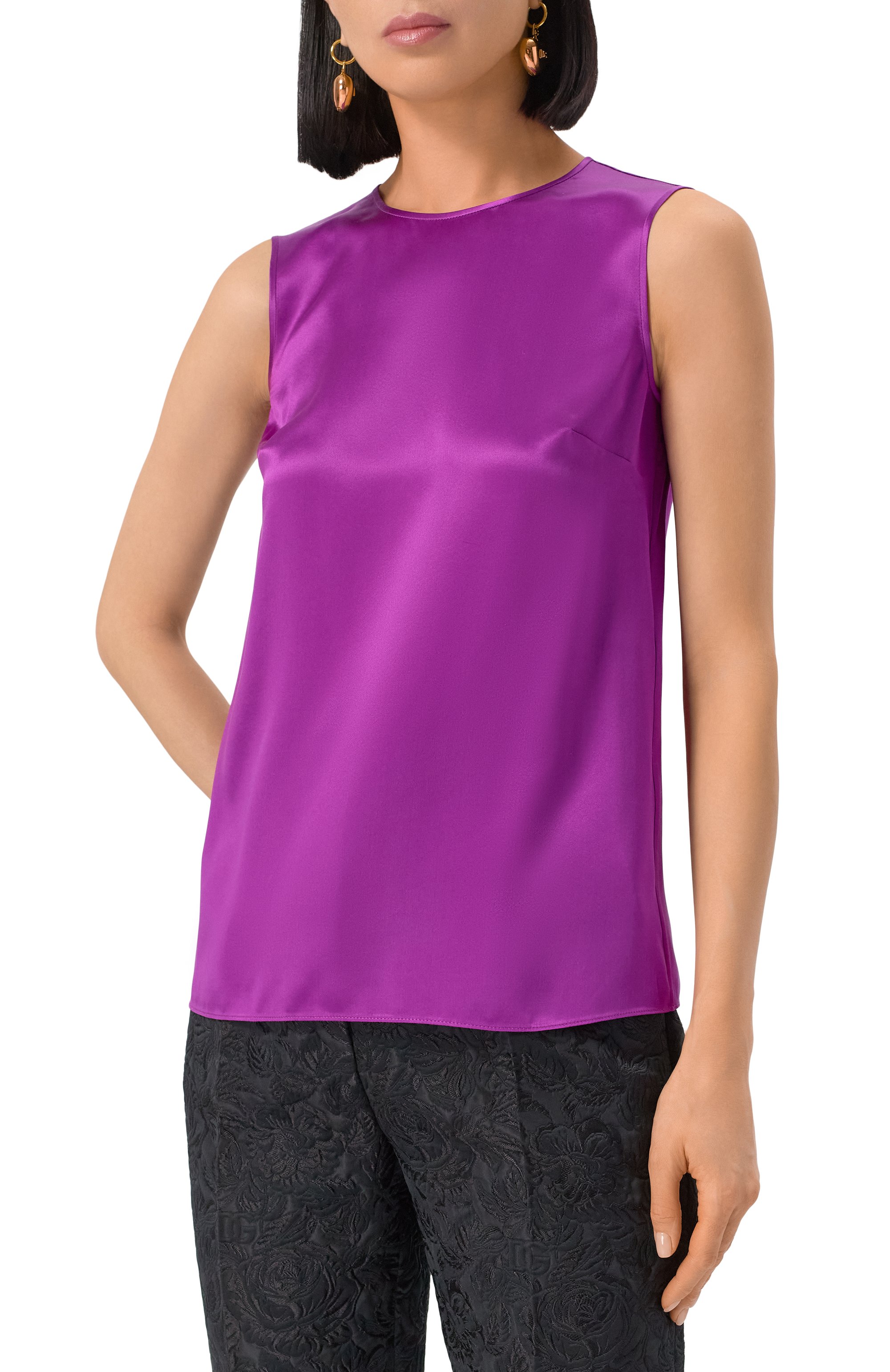 Атласный топ DOLCE & GABBANA, арт. F7ZZCT/FU1AU, фото 3