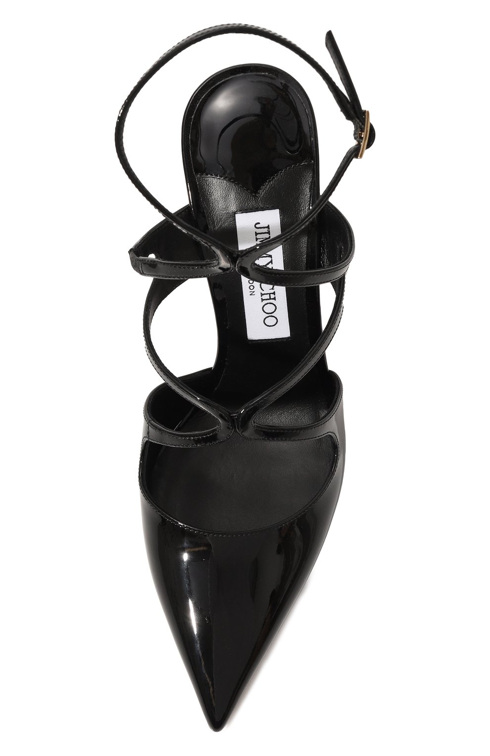 Кожаные туфли azia 95 JIMMY CHOO, арт. AZIA PUMP 95/PAT, фото 6
