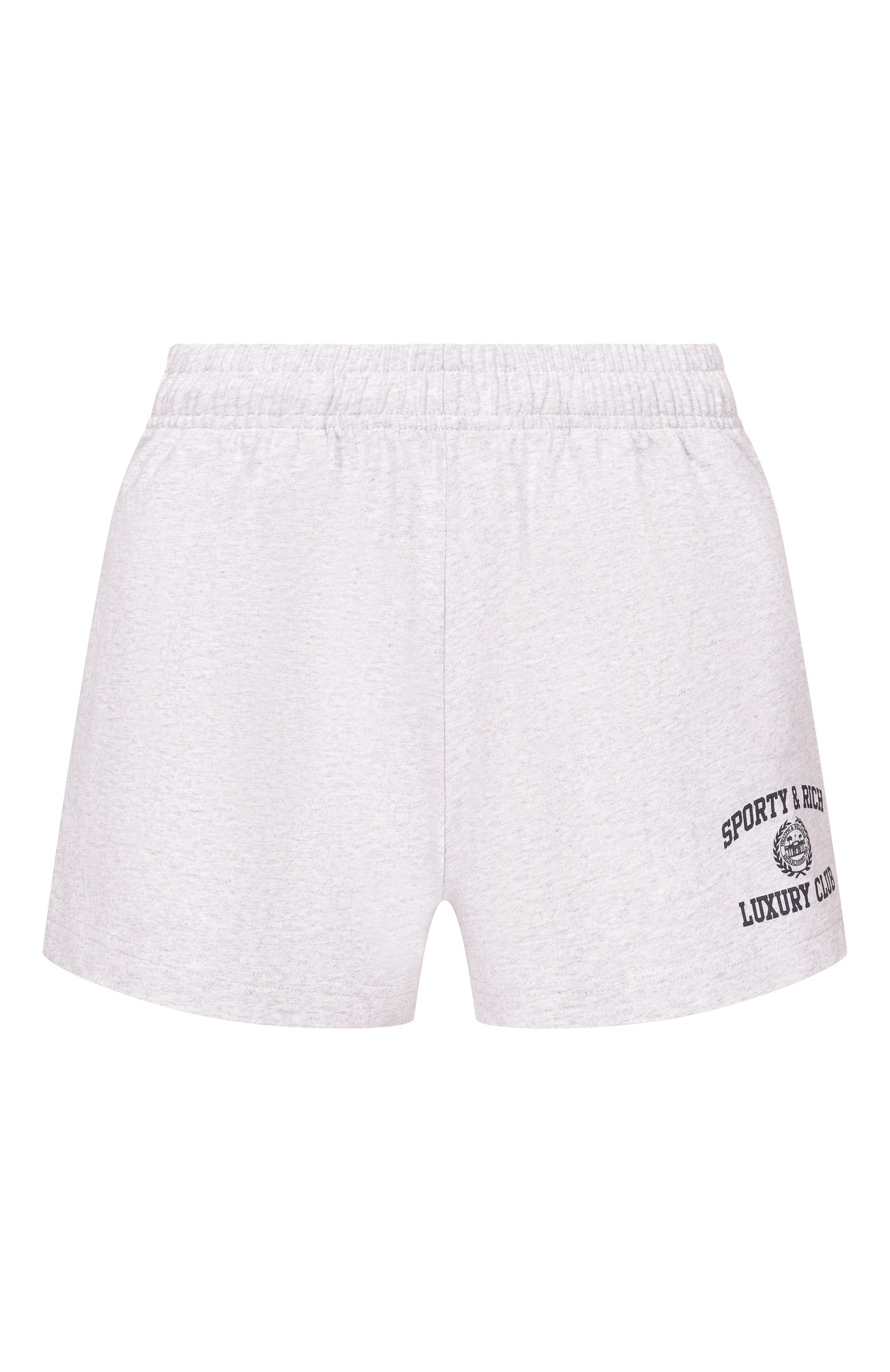 Хлопковые шорты luxury club SPORTY AND RICH, арт. SH0377842GY03/S&R LUXURY CLUB DISC0 SH0RT, фото 1