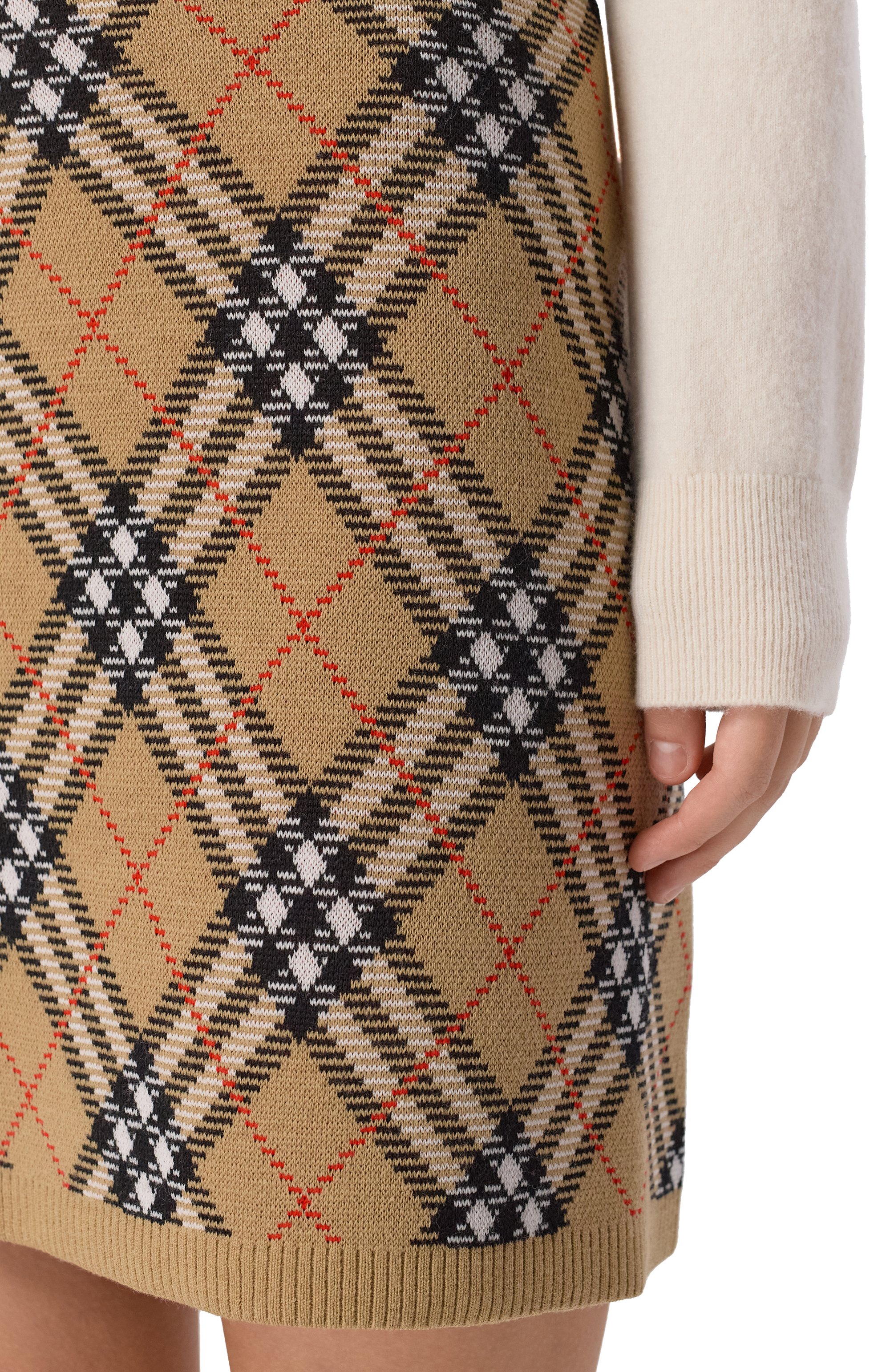 Шерстяная юбка BURBERRY бежевого цвета по цене 152500 руб., арт. 8112172, фото 5 Шерстяная юбка BURBERRY, арт. 8112172, фото 5