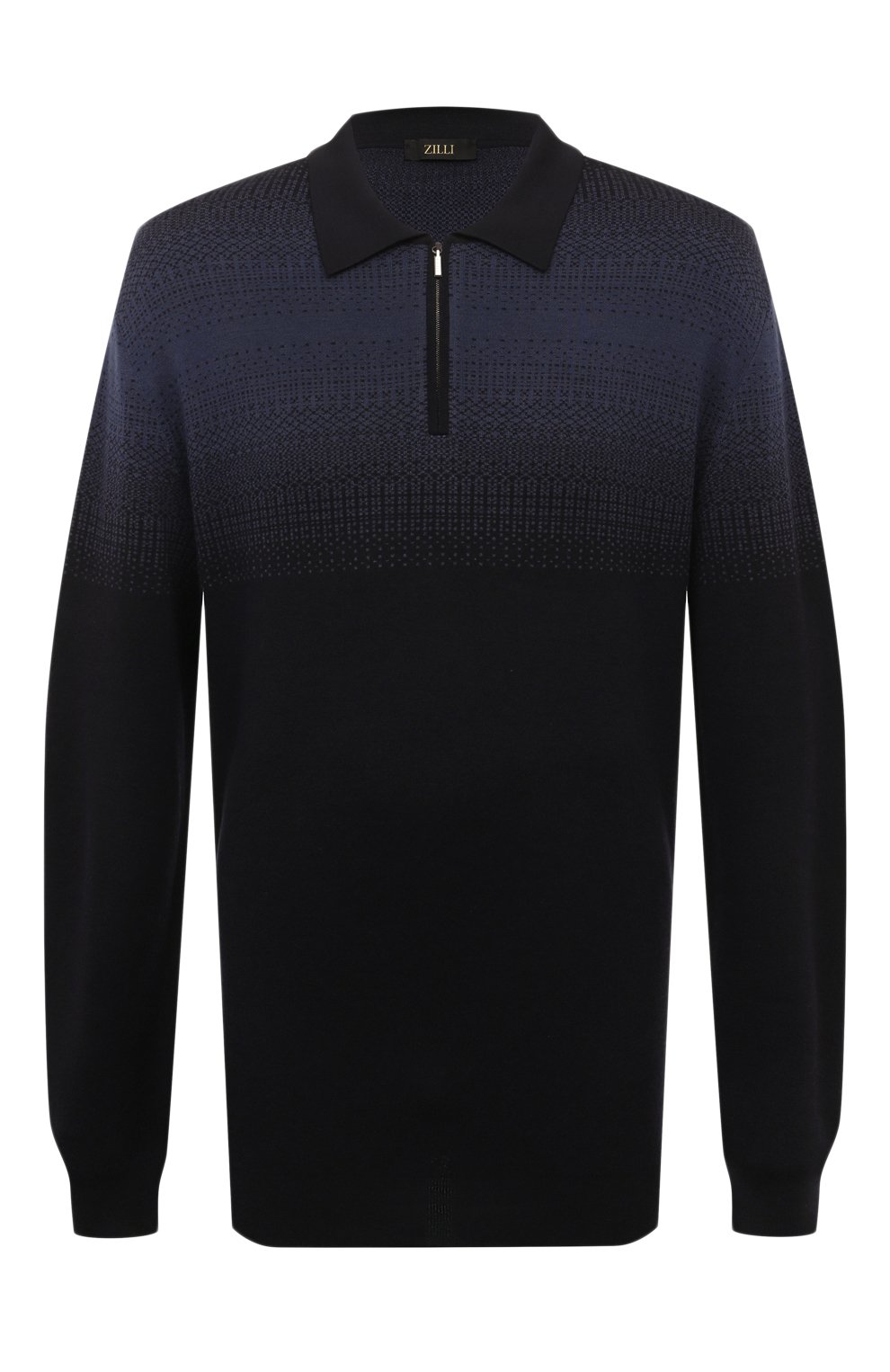 Поло из кашемира и шелка ZILLI темно-синего цвета по цене 144500 руб., арт. KZP001M0230VSHA00/62, фото 1 Поло из кашемира и шелка ZILLI, арт. KZP001M0230VSHA00/62, фото 1
