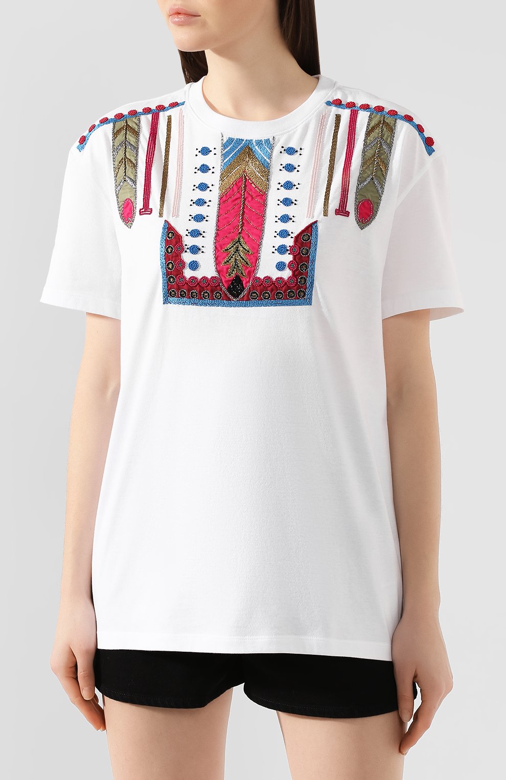 Хлопковая футболка VALENTINO, арт. TB3MG04L55P, фото 3