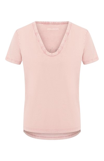 Женская хлопковая футболка ZADIG AND VOLTAIRE, арт. SJTS7406F