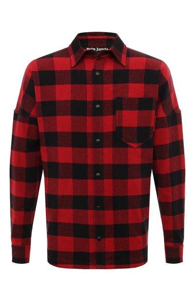 Мужская хлопковая рубашка PALM ANGELS, арт. PMES002C99FAB001