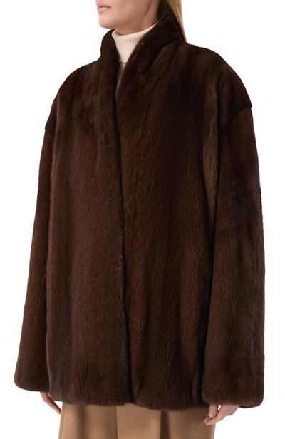 Шуба из норки MVST, арт. M009/MINK BROWN, фото 3