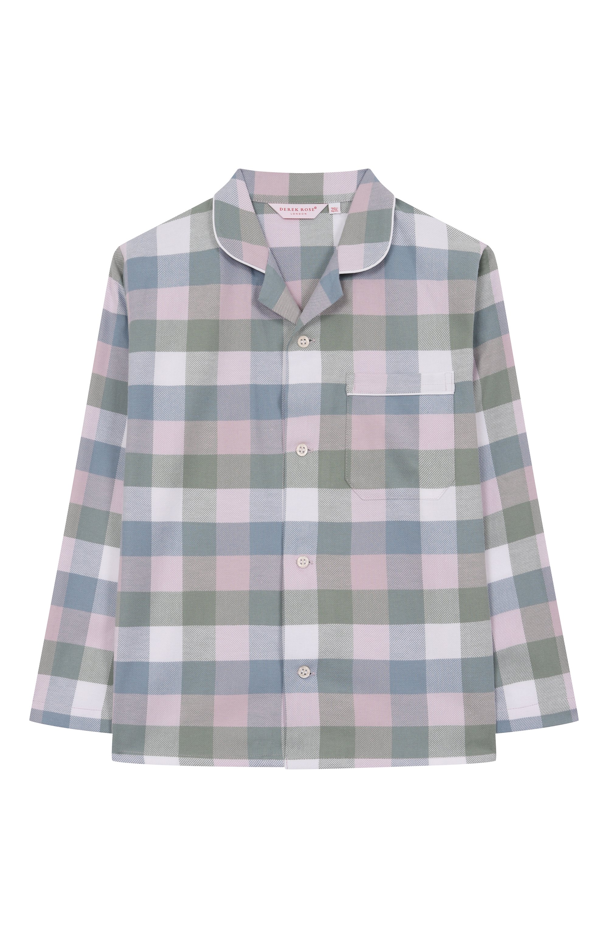 Хлопковая пижама DEREK ROSE разноцветного цвета по цене 22400 руб., арт. 7025-KELB045, фото 2 Хлопковая пижама DEREK ROSE, арт. 7025-KELB045, фото 2