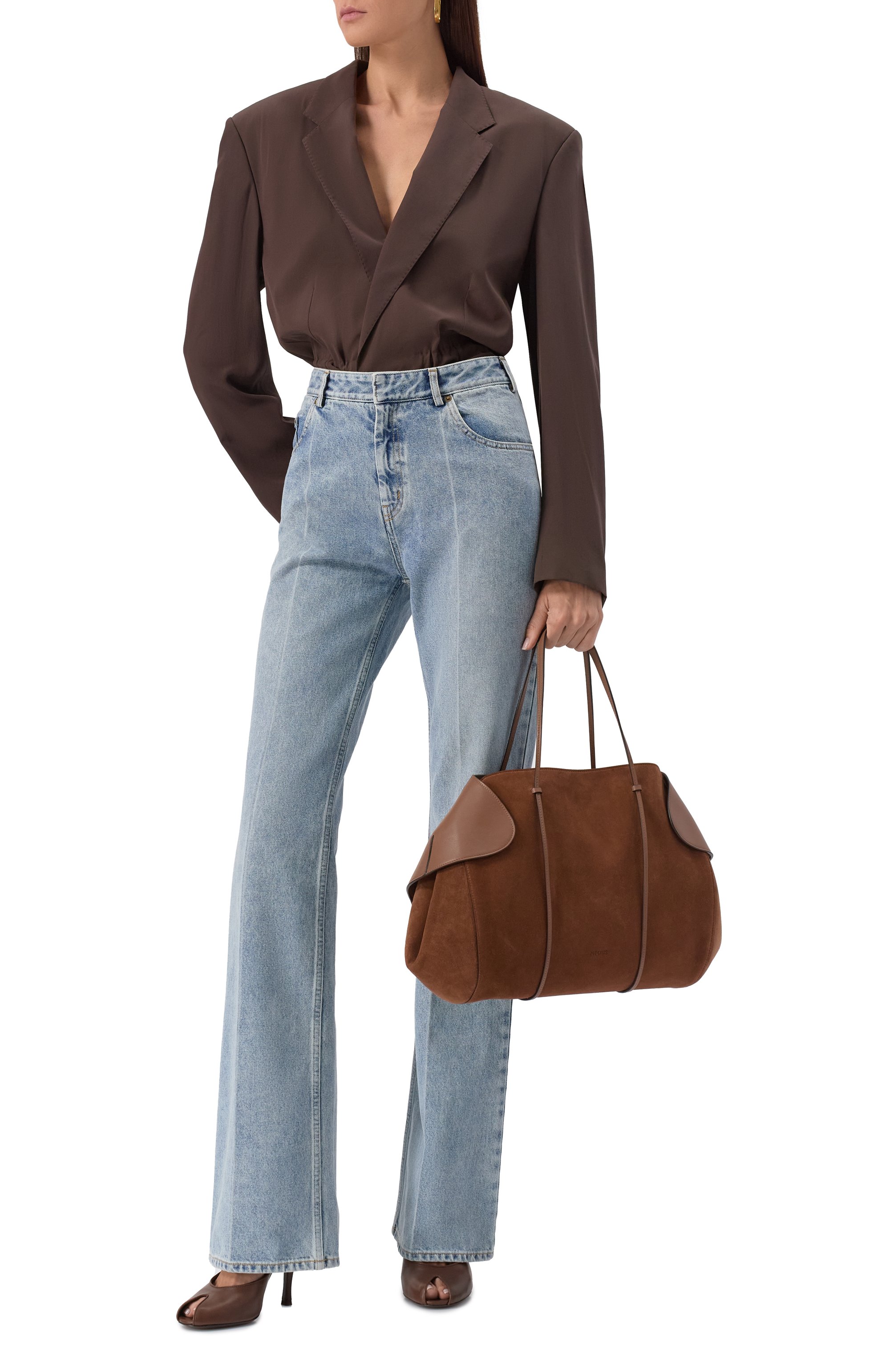 Сумка-тоут berenices NEOUS коричневого цвета по цене 148000 руб., арт. 00051B37A37, фото 7 Сумка-тоут berenices NEOUS, арт. 00051B37A37, фото 7