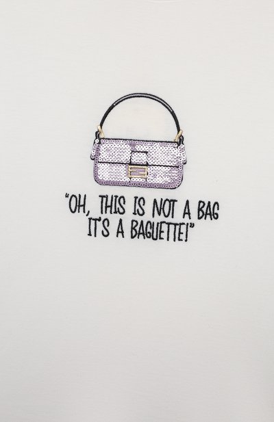 Хлопковая футболка FENDI, арт. JFI294/7AJ/4-6, фото 3