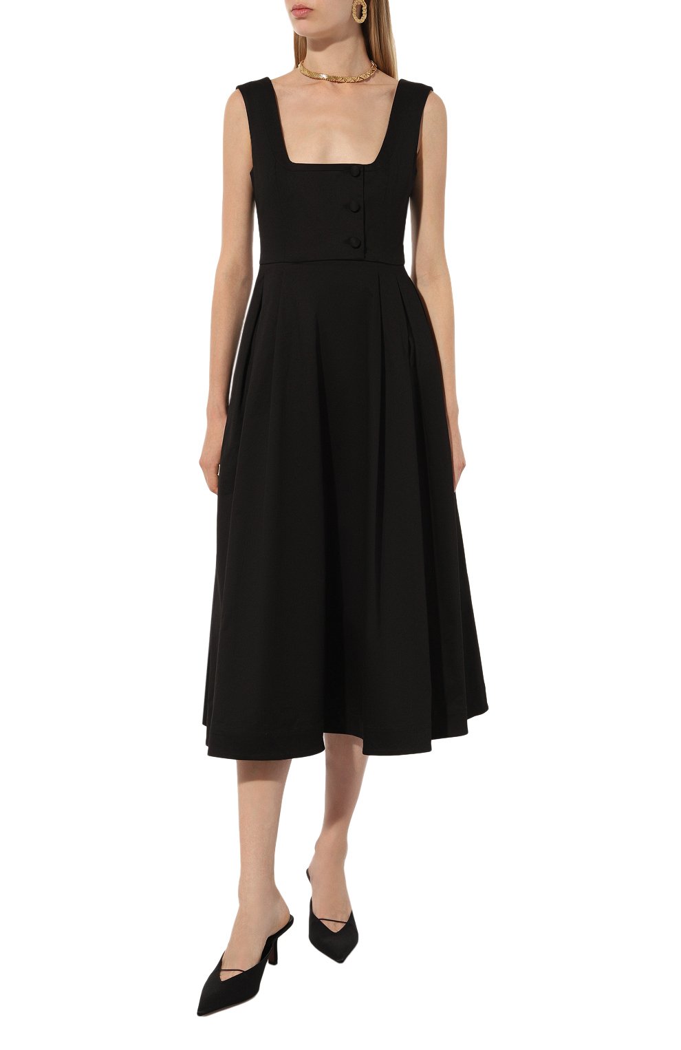 Платье из хлопка и вискозы GOOROO, арт. D027-7002-900-SS24, фото 3