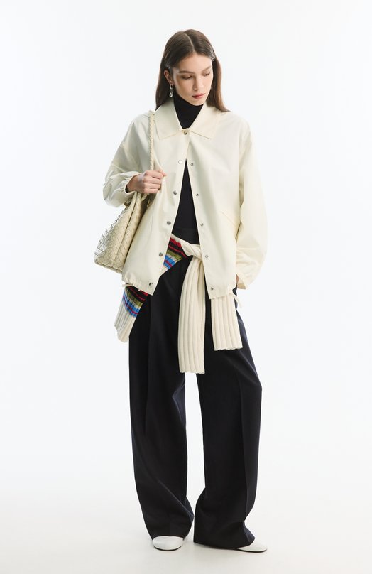 Кардиган из хлопка и шерсти Dries Van Noten 021236/3730 Белый  021236/3730 Фото 6