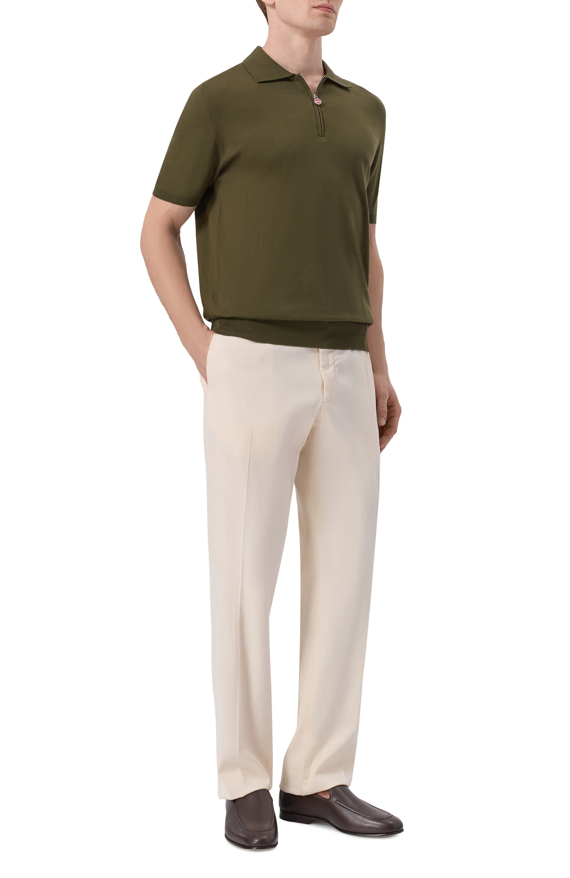 Кожаные лоферы KITON, арт. USSA404N01285, фото 2