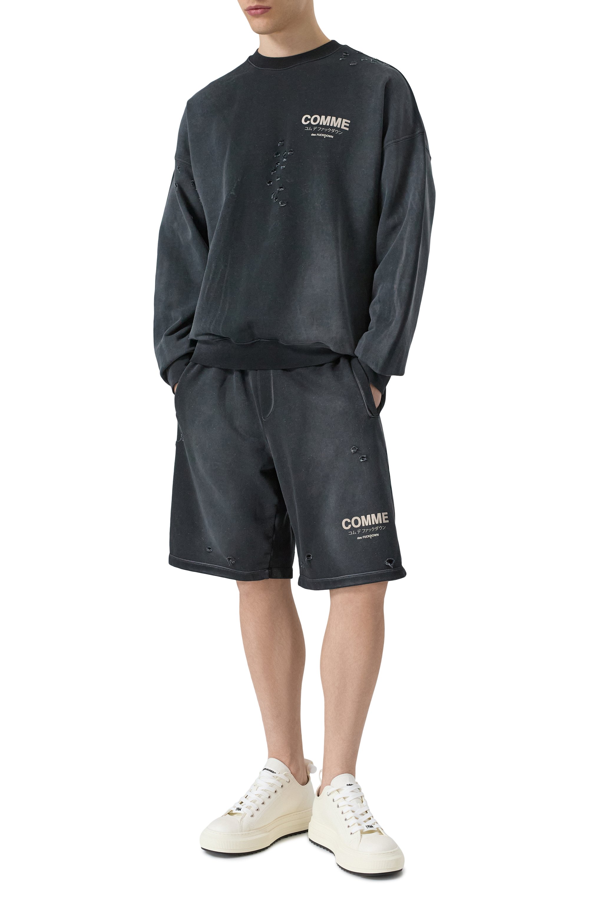 Хлопковые шорты COMME DES FUCKDOWN, арт. CFABM01533, фото 2