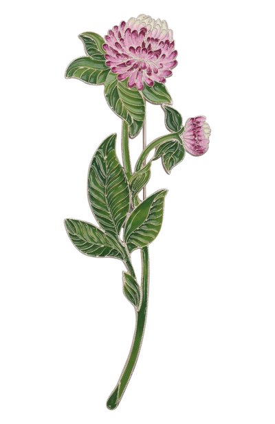 Брошь клевер РУССКИЕ САМОЦВЕТЫ, арт. 41463, фото 1