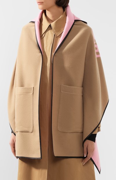 Шерстяное пончо BURBERRY, арт. 8022773, фото 3