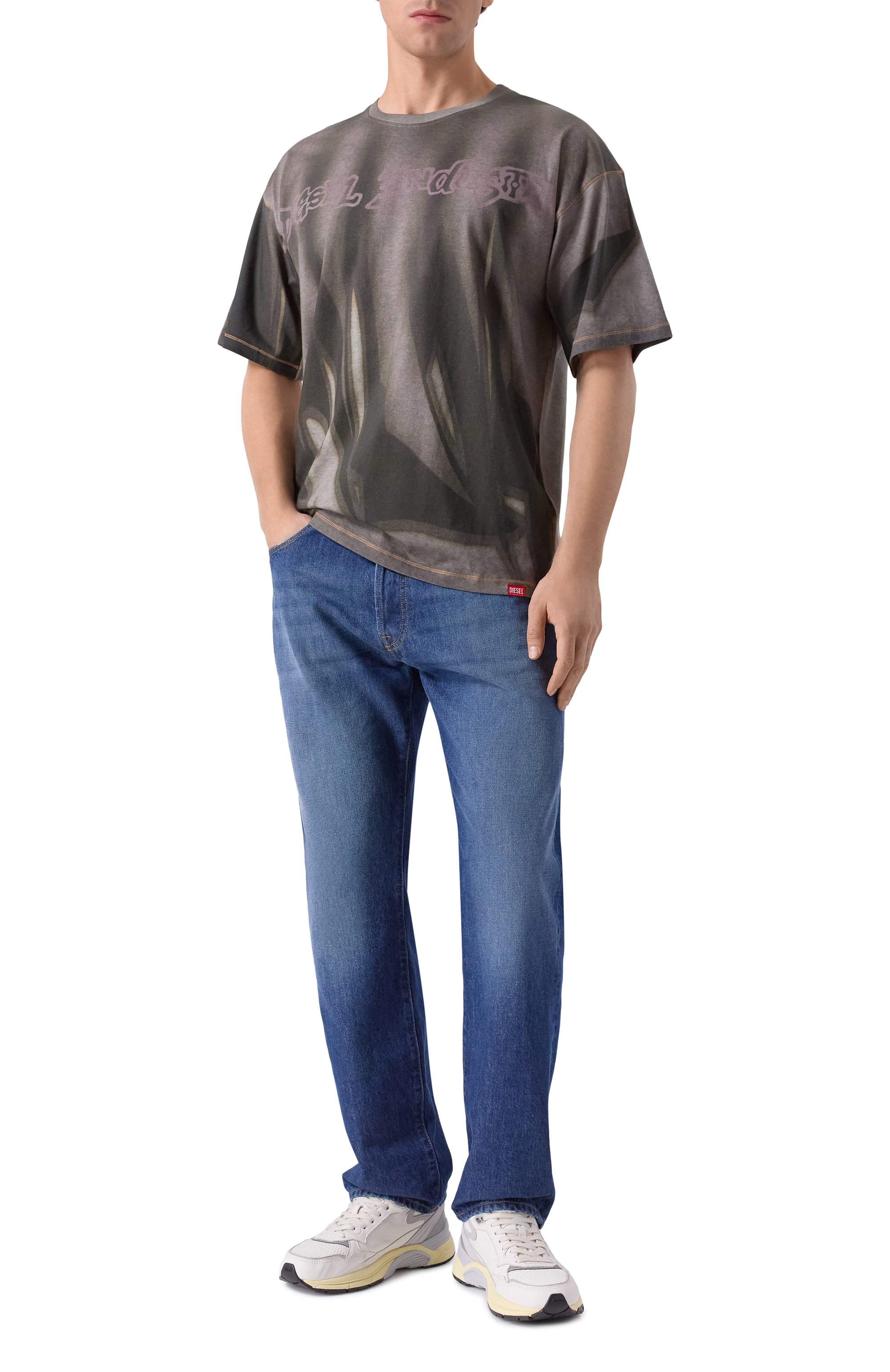 Хлопковая футболка DIESEL, арт. A21623/0BKBY, фото 2