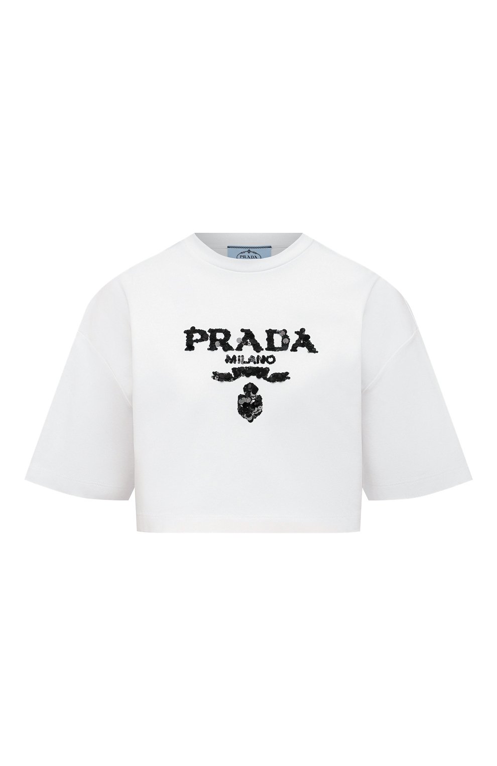 Хлопковая футболка PRADA, арт. 3560AR-103H-F0009-212, фото 1
