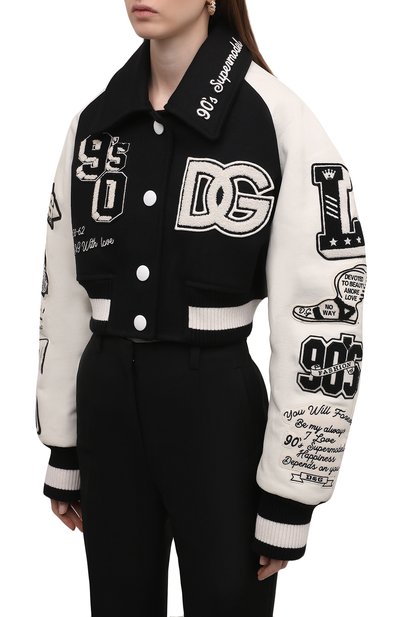 Комбинированная куртка DOLCE & GABBANA, арт. F9L52Z/G7BKW, фото 3