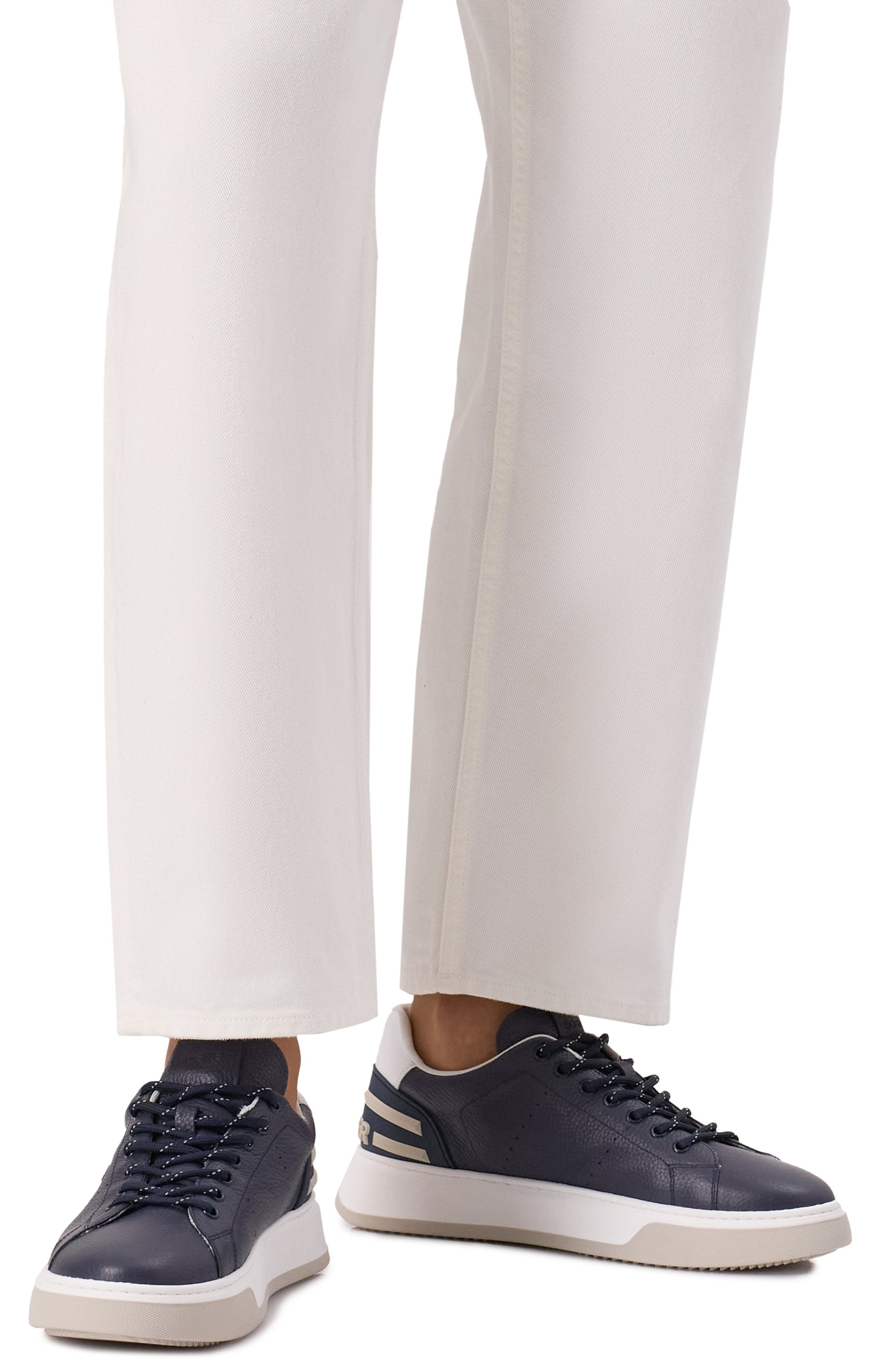 Кожаные кеды milan BOGNER темно-синего цвета по цене 42300 руб., арт. MILAN 18, фото 3 Кожаные кеды milan BOGNER, арт. MILAN 18, фото 3