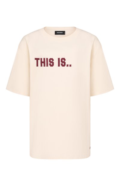 Женская хлопковая футболка DSQUARED2, арт. S75GD0521/D20108