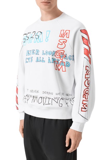 Хлопковый свитшот MSGM, арт. 4040MM112SE/267090, фото 3