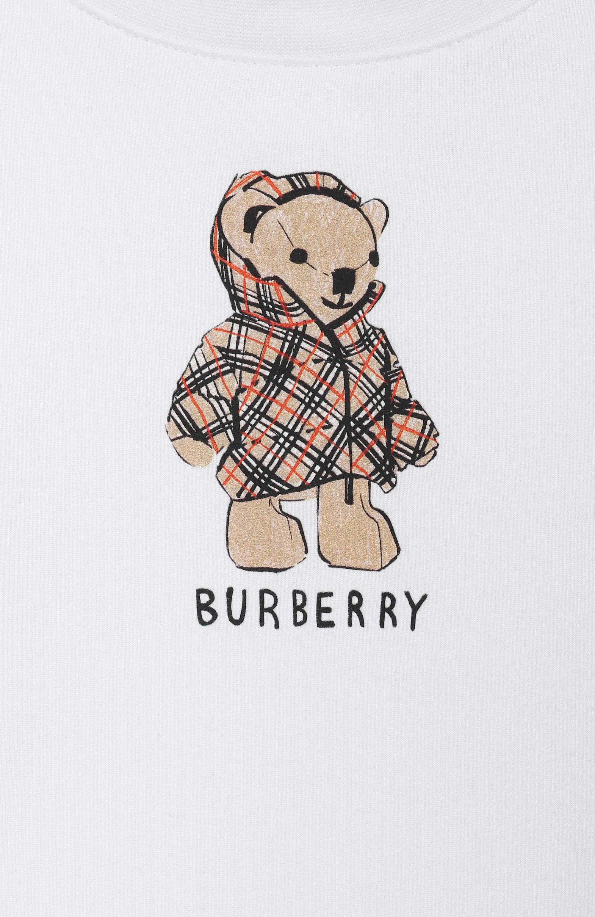 Хлопковая футболка BURBERRY, арт. 8121198, фото 3