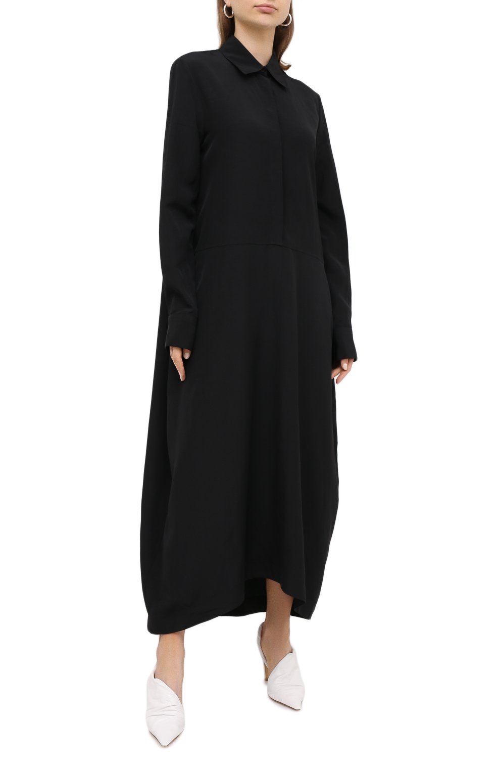 Платье из вискозы и льна JIL SANDER, арт. JSCR503906-WR391000, фото 3