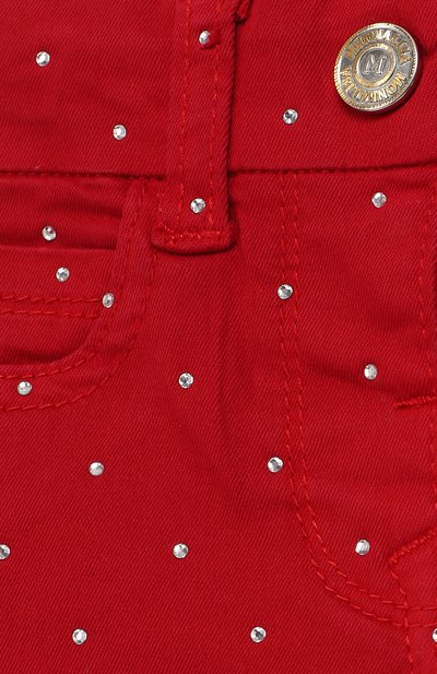 Джинсы со стразами MONNALISA, арт. 393415A7, фото 3