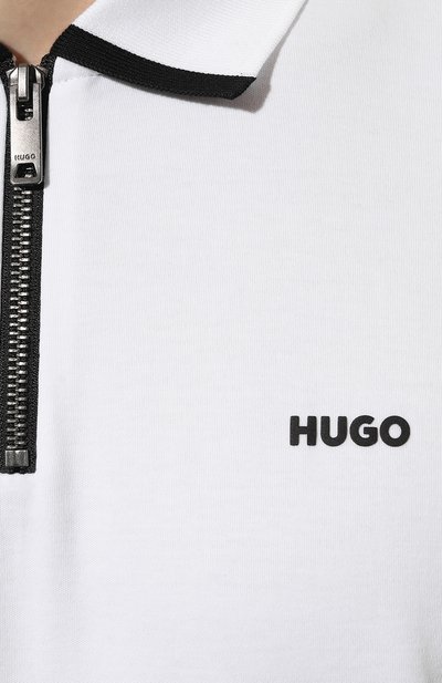 Хлопковое поло HUGO, арт. 50511721, фото 5